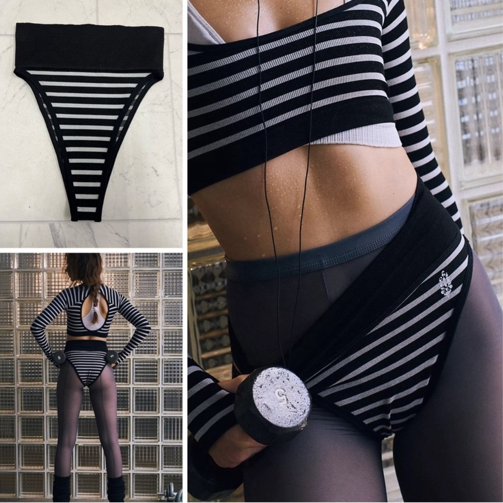 Free People Movement Remember My Name Striped Briefs